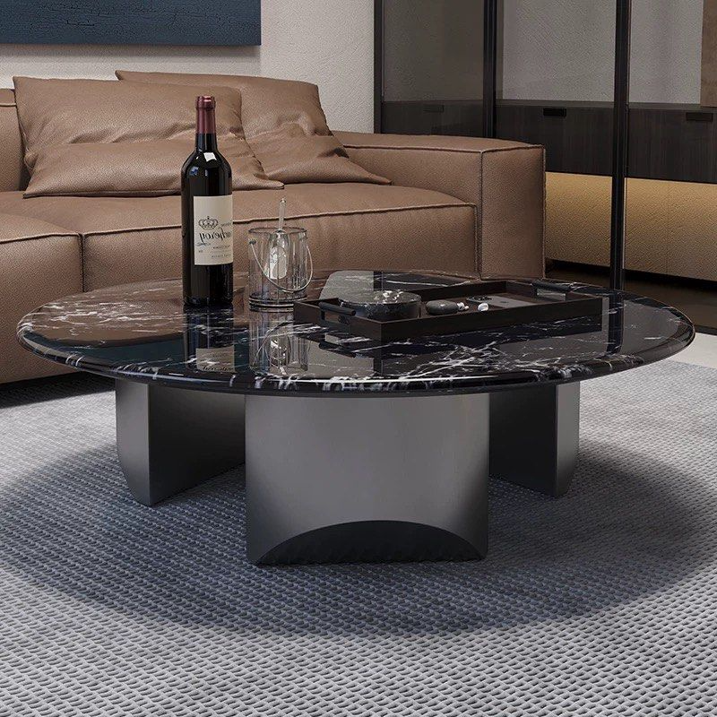 BARNETT Modern Marble Round Coffee Table