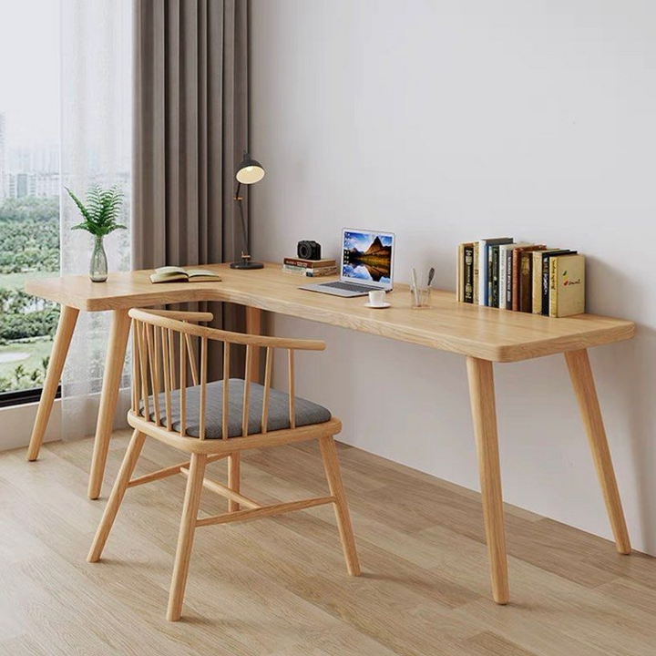 HURLEY Curved Solid Wood Study Desk