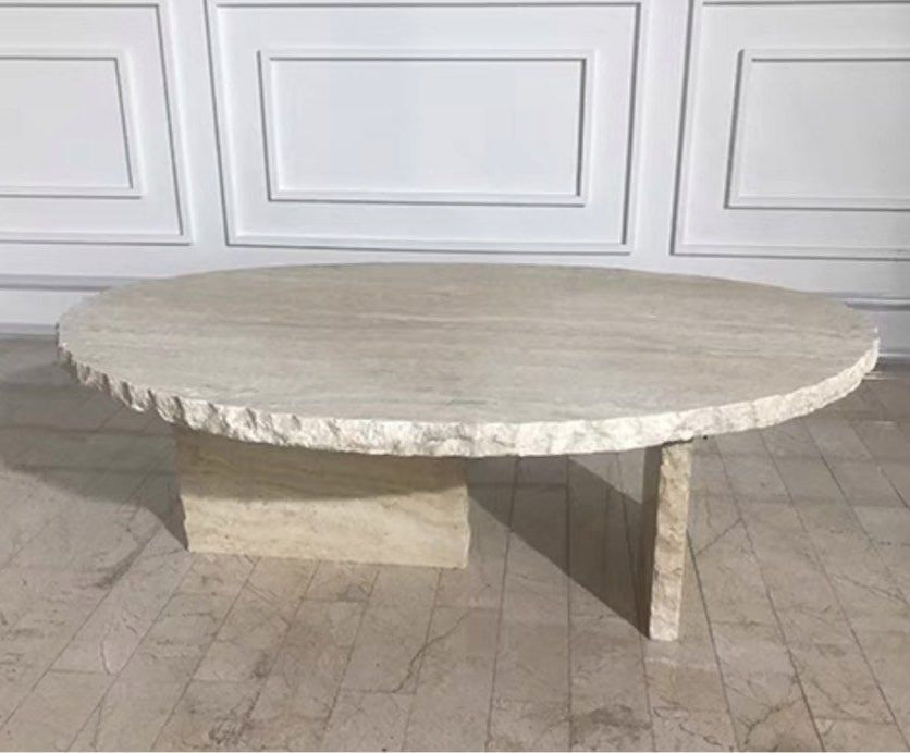 ASKREN Modern Travertine Coffee Table