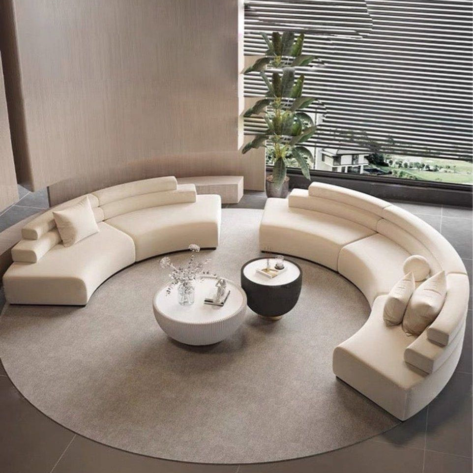 COSCA Scratch Resistant Sectional Sofa