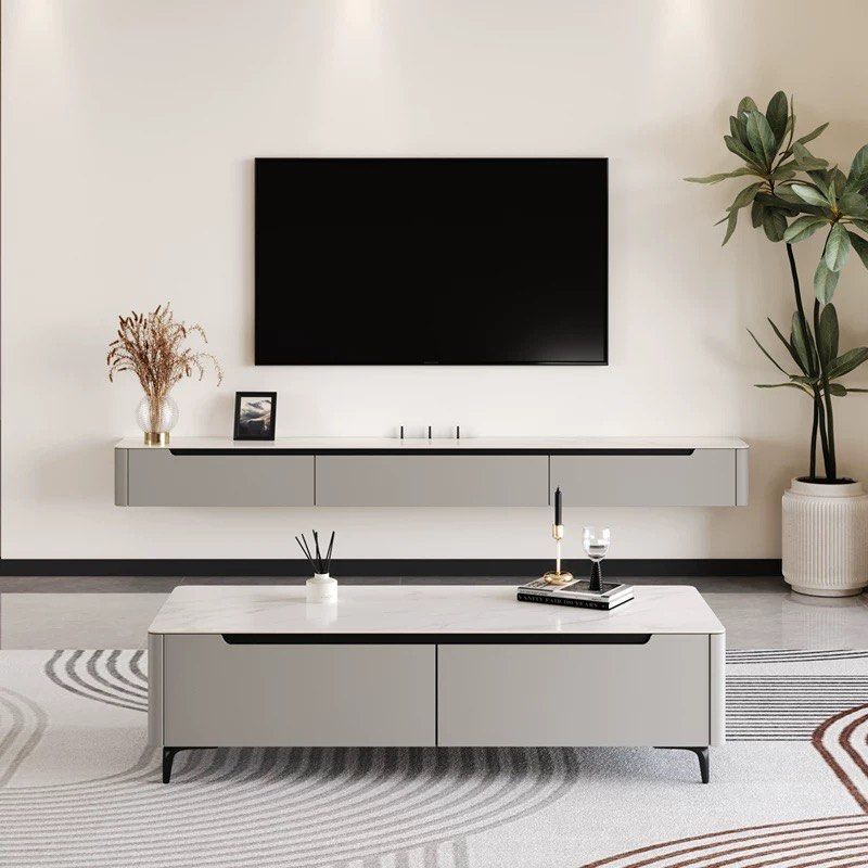 RUSO Modern Sintered Stone Floating TV Console