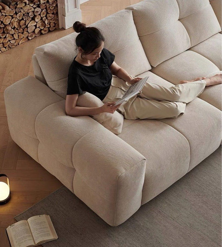 ALESO Scratch Resistant Backrest Slider Sofa