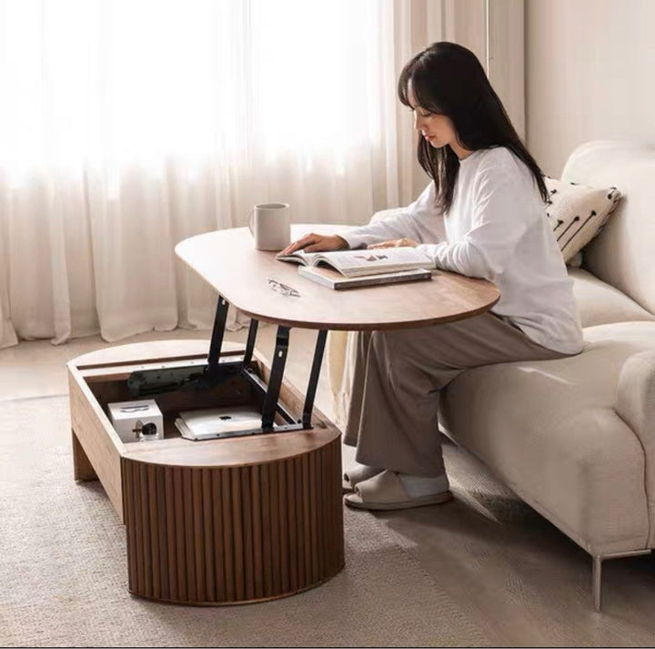 GAINZA Extendable Walnut Coffee Table