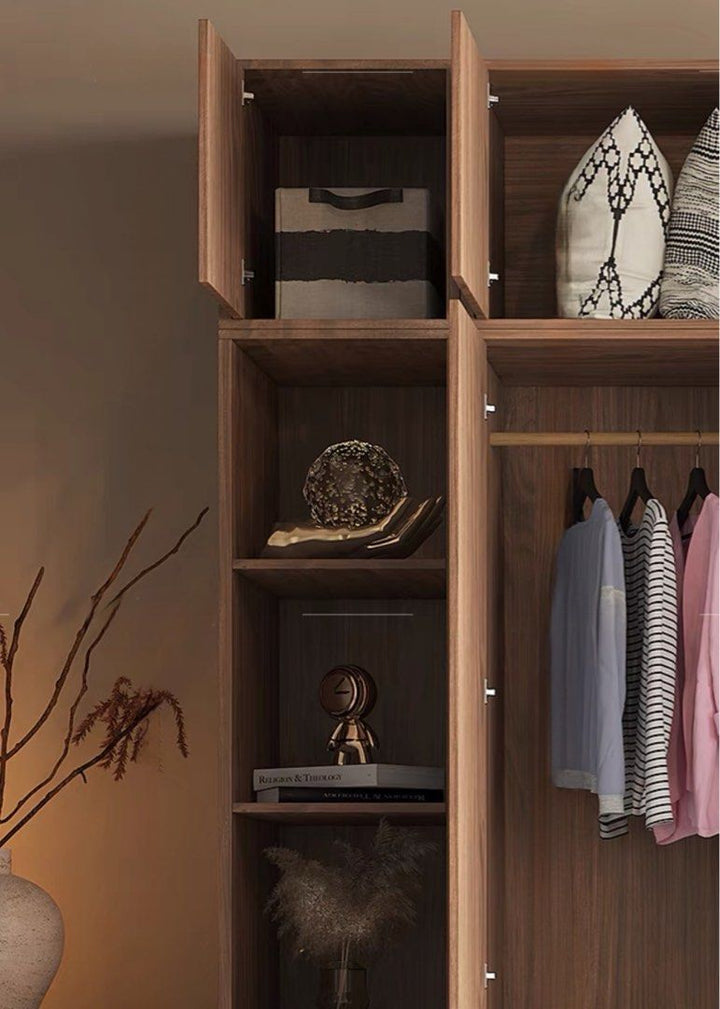 NERVA Modern Walnut Wardrobe