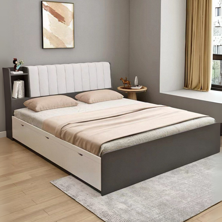 RAEN Modern Solid Wood Storage Bedframe
