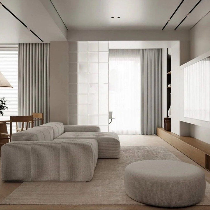 VEANO Modern Sectional Tufted Sofa