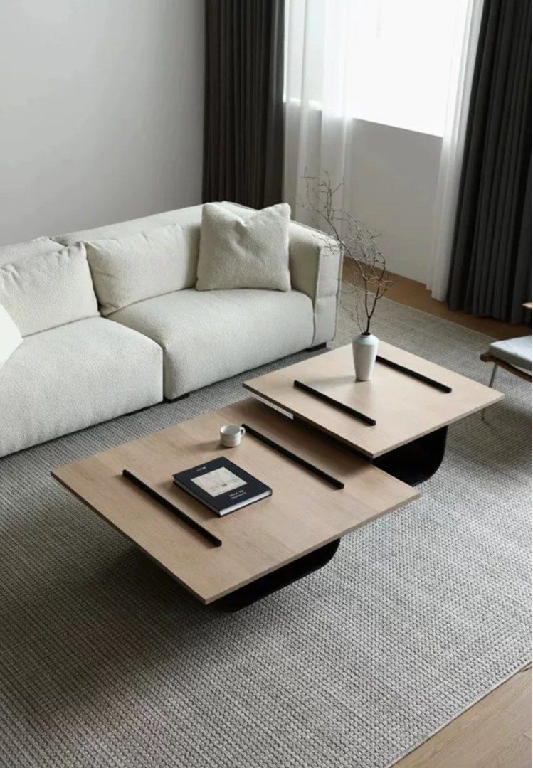 ALVARO Modern Solid Wood Coffee Tables