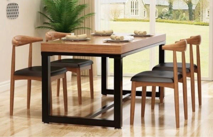 ELDEN Rustic Pine Wood Dining / Office Table