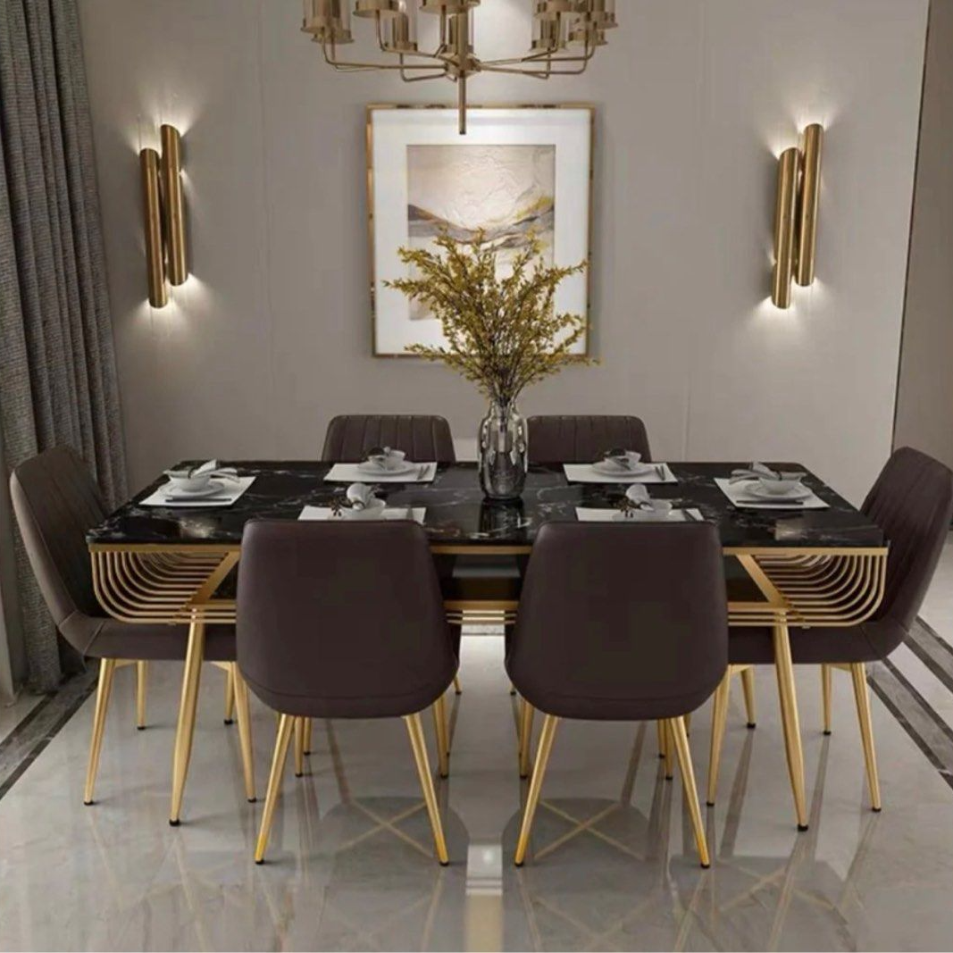 BOBBY Modern Marble Dining Table