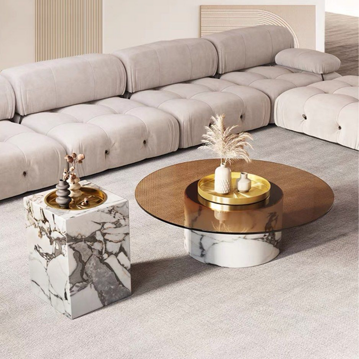 AGUILAR Modern Marble Coffee Table