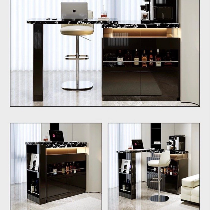 JANGGA Modern Sintered Stone Bar Table