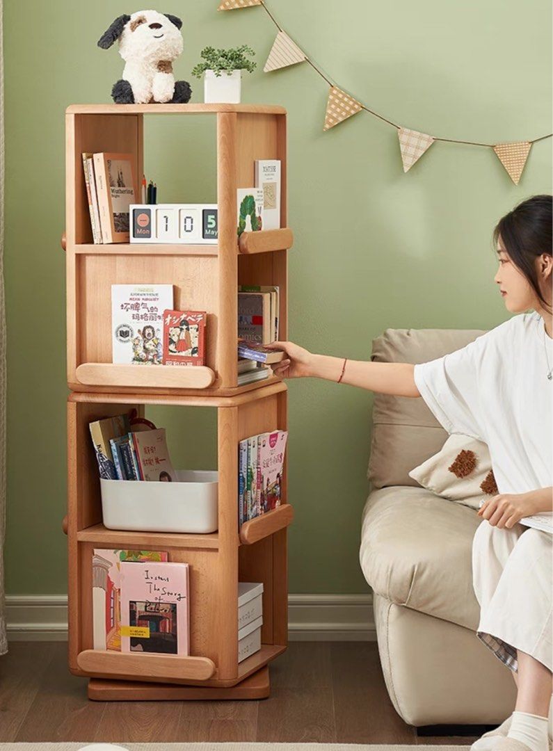 EILIEA Scandinavian Swivel Bookshelf