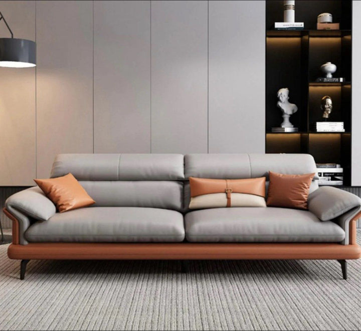 AFIONE Modern Genuine Leather Sofa