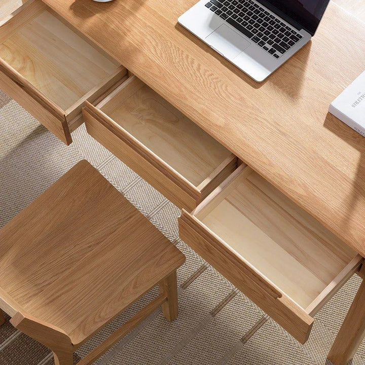 NORMAN Rustic Solid Wood Study Desk