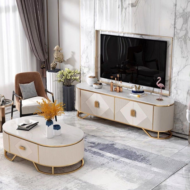 KAZIA Modern Sintered Stone TV Console