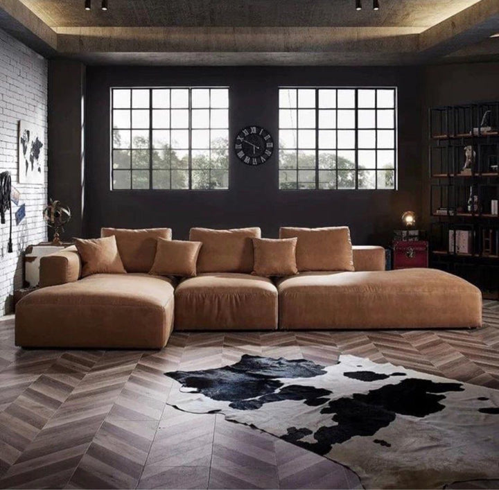 NOTION Sectional Scratch Resistant Double Chaise Sofa