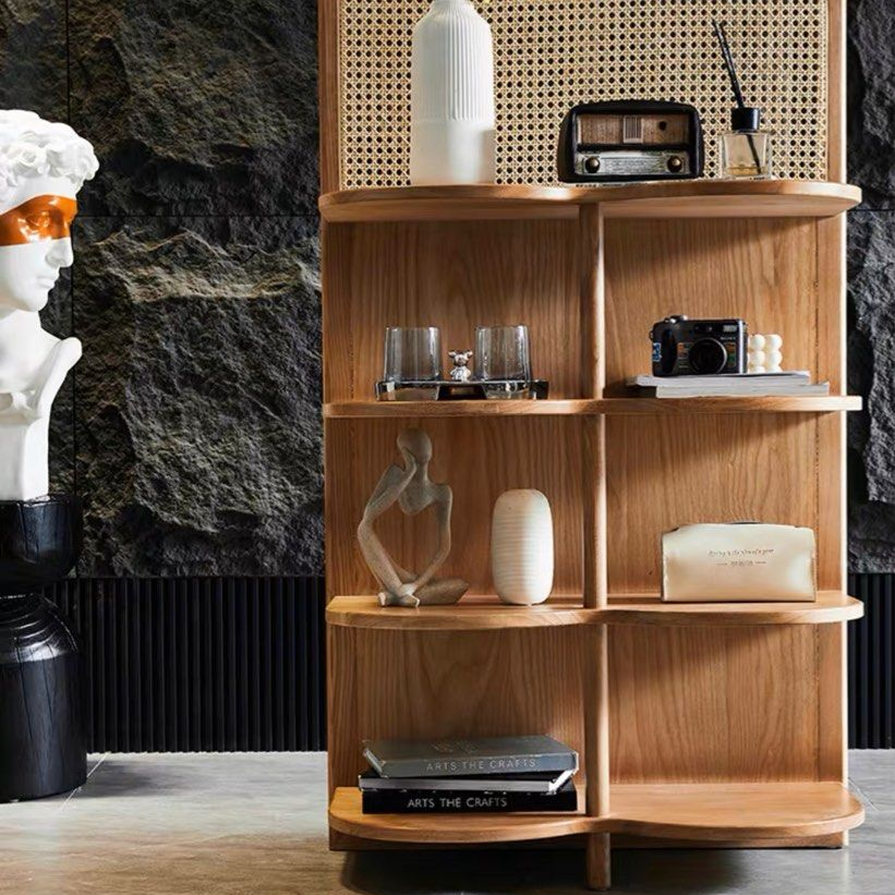 ARVE Modern Rattan Display Shelf
