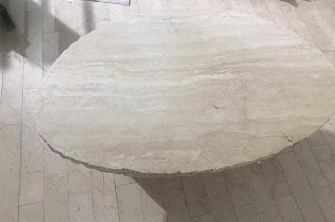ASKREN Modern Travertine Coffee Table