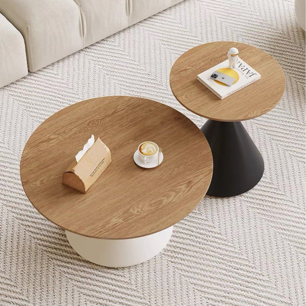 AUGUSTO Modern Round Solid Wood Coffee Table