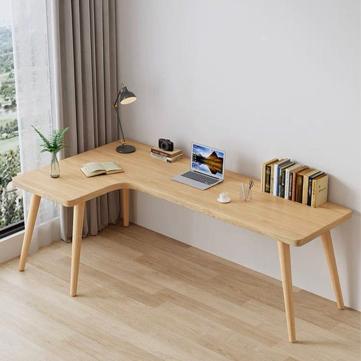 HURLEY Curved Solid Wood Study Desk