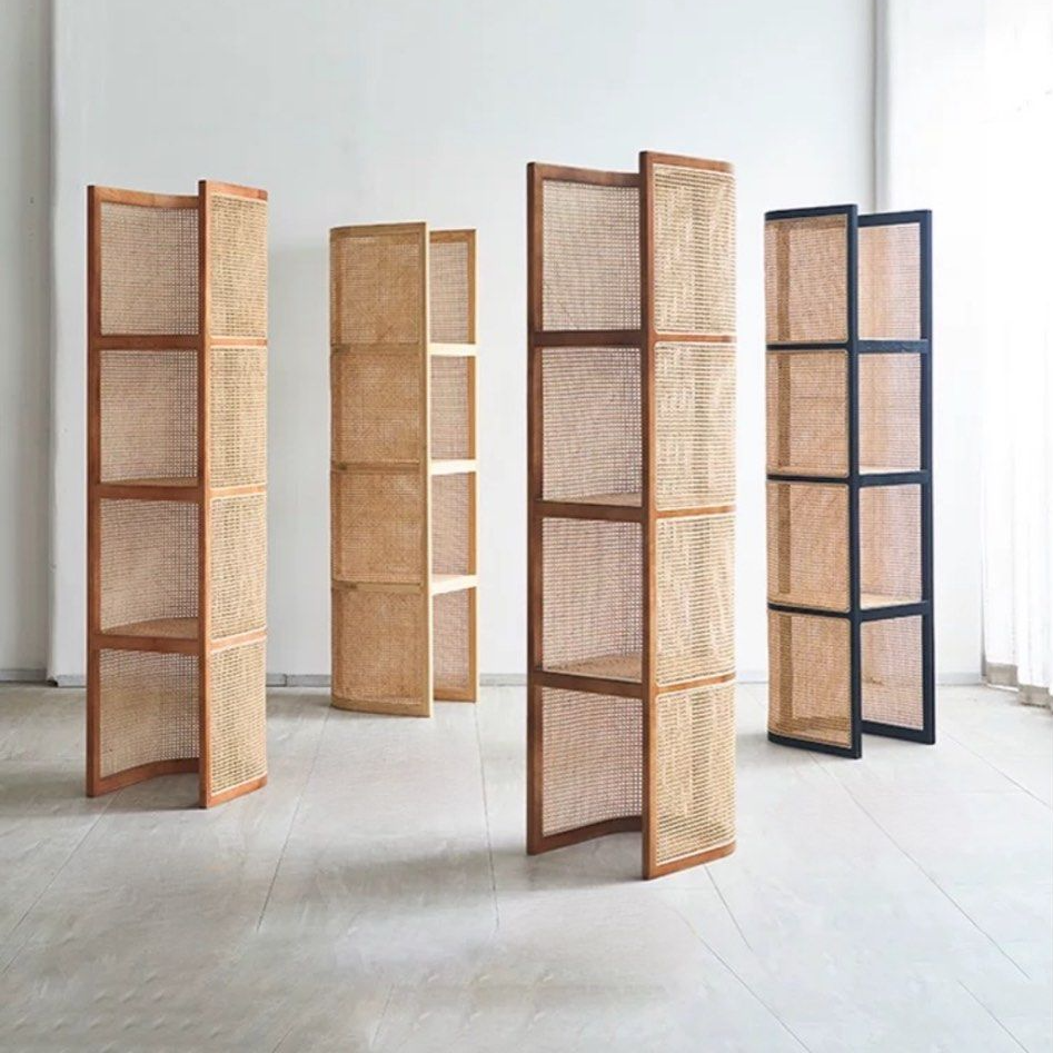 MARCELOS Japandi Rattan Display Stand