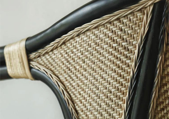 MELANIE Vintage Rattan Lounge Chair