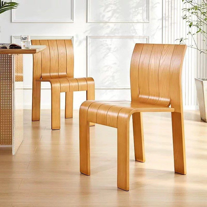 LANDON Japandi Solid Wood Dining Chair