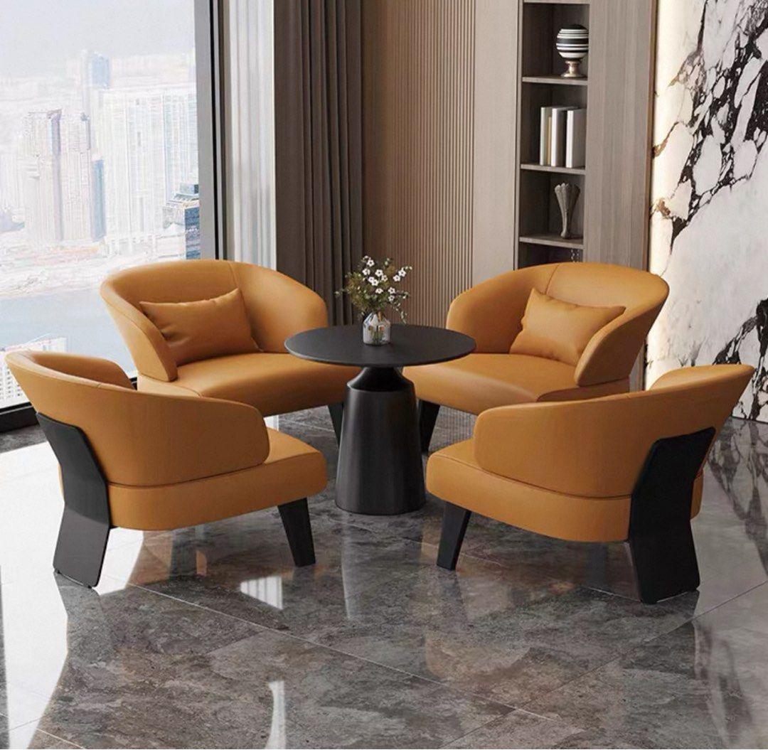LYRO Modern Leather Lounge Chair