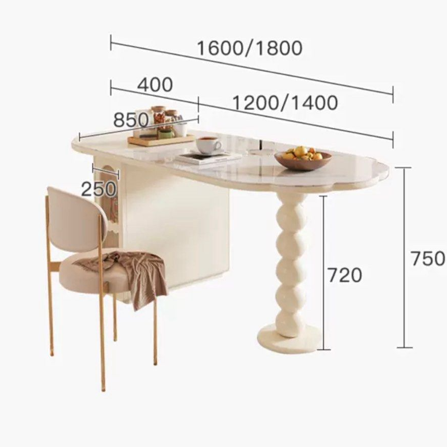 TOLBERT Modern Extendable Sintered Stone Dining Table