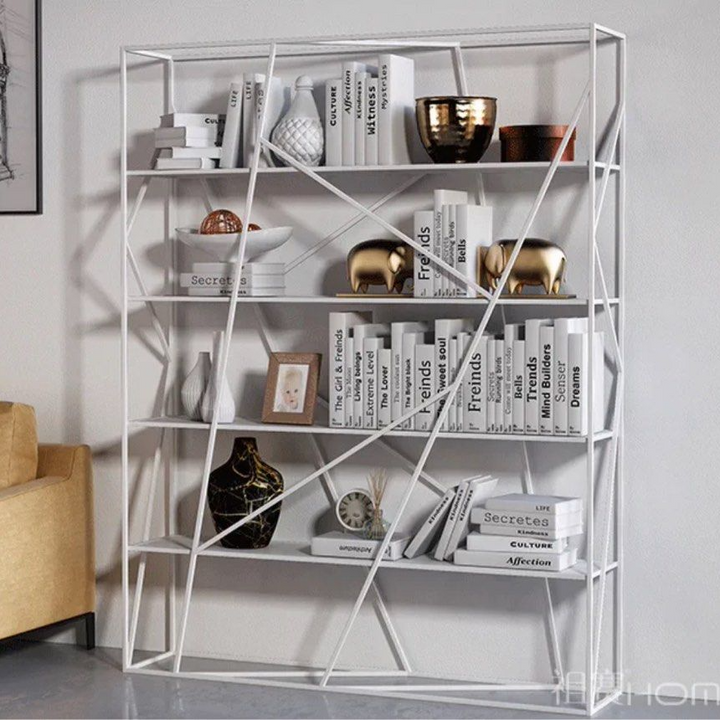 APOLONIO Modern Abstract Wireframe Bookshelf