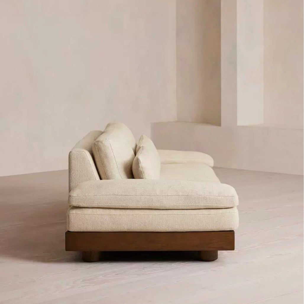 TRIUM Modern Textured Linen Sofa