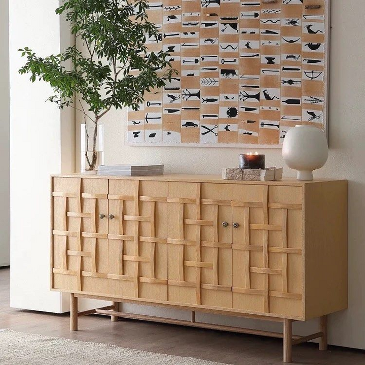 AOSSE Modern Solid Wood Sideboard