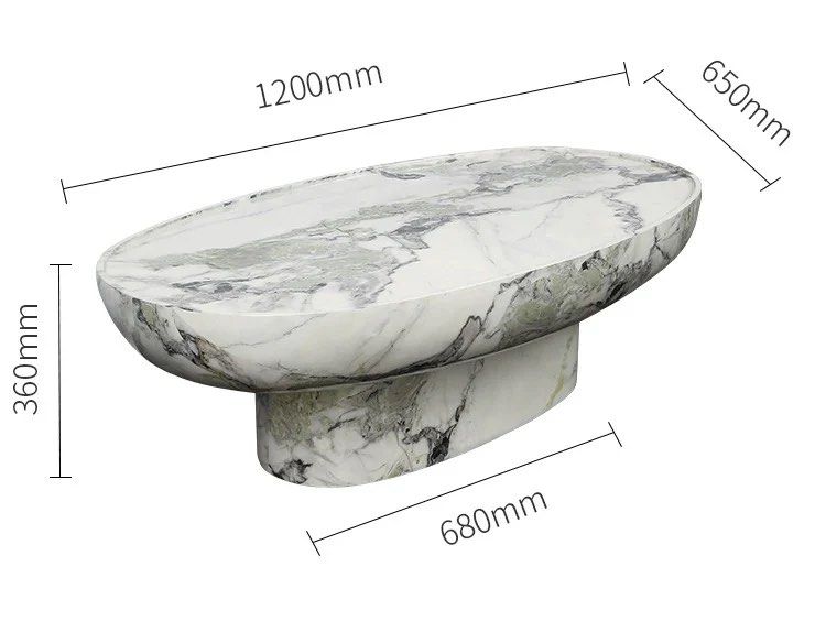 ABREU Modern Marble Coffee Table