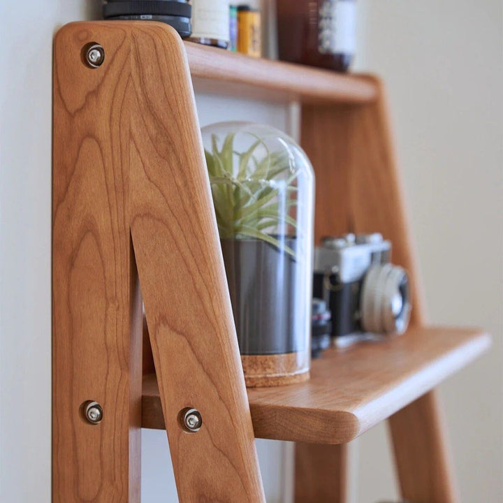 ANSELMO Wood Bookshelf With Storage