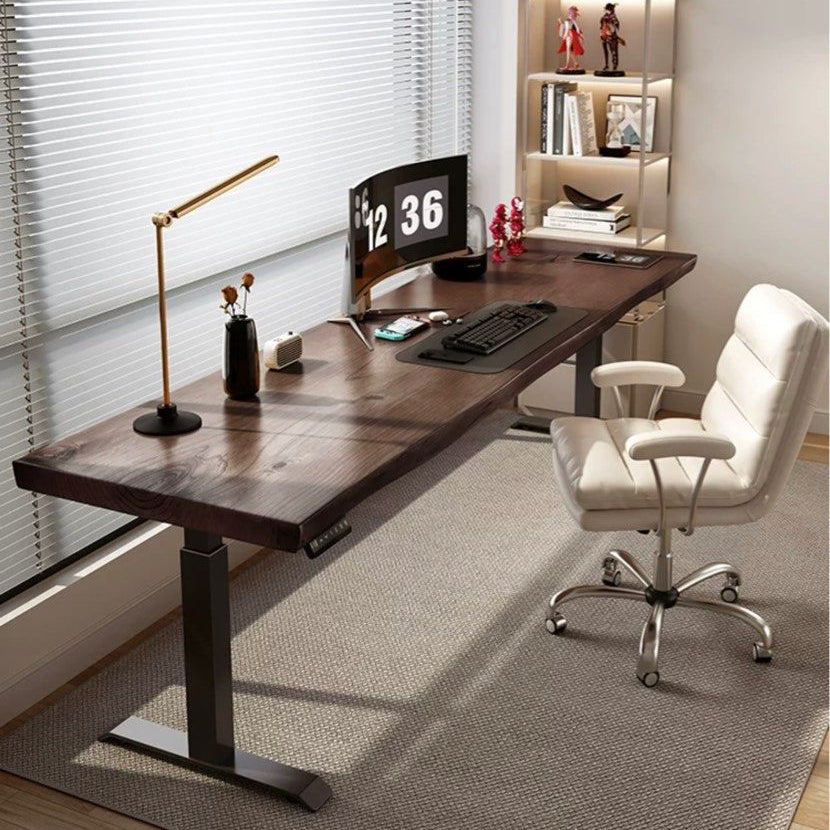 MELVIN Adjustable Solid Wood Office Table