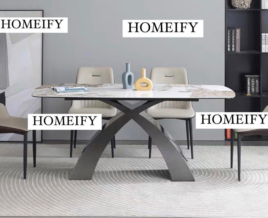 FENTON Modern Sintered Stone Dining Table