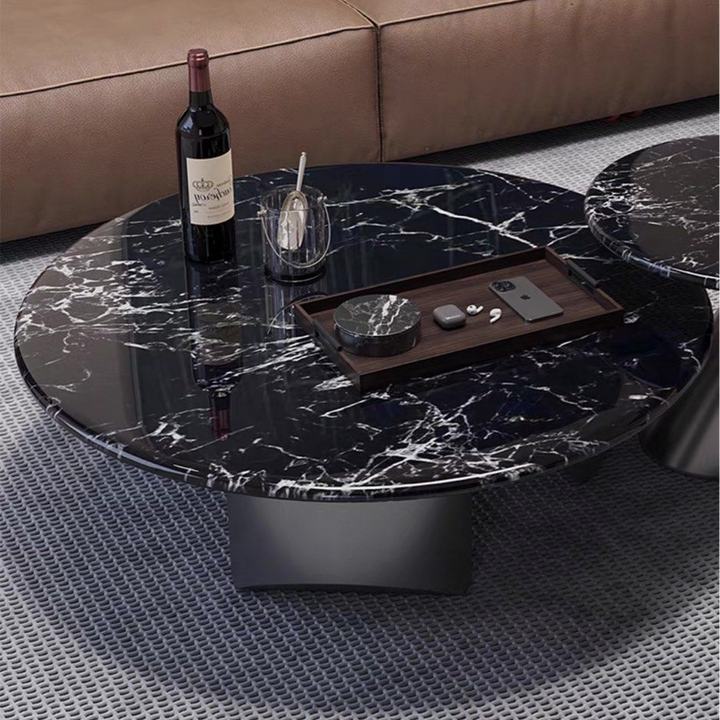 BARNETT Modern Marble Round Coffee Table