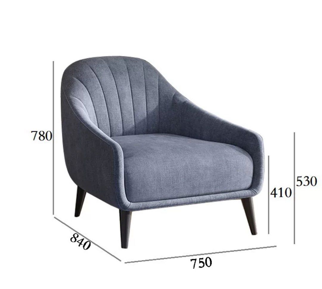 HARMONY Modern Fabric Armchair