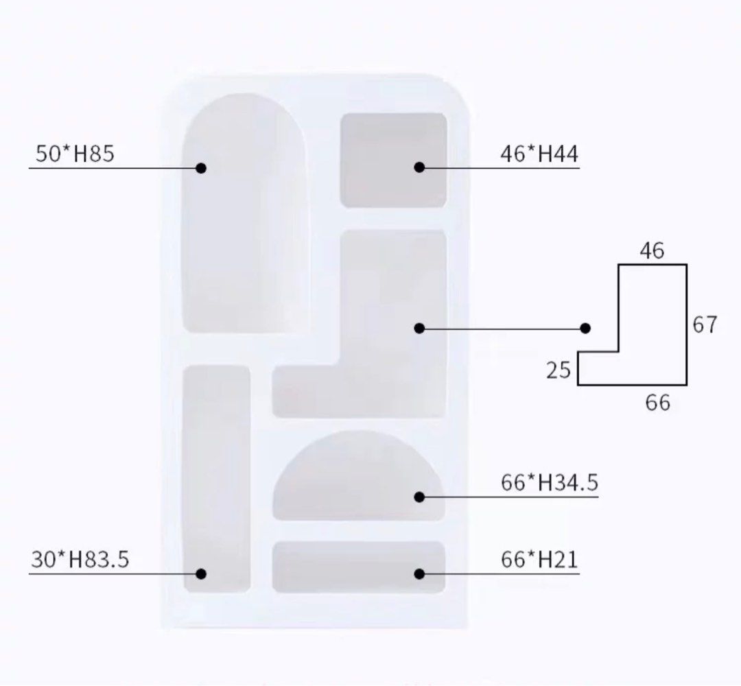 HERAN Minimalistic Standing Display Shelf