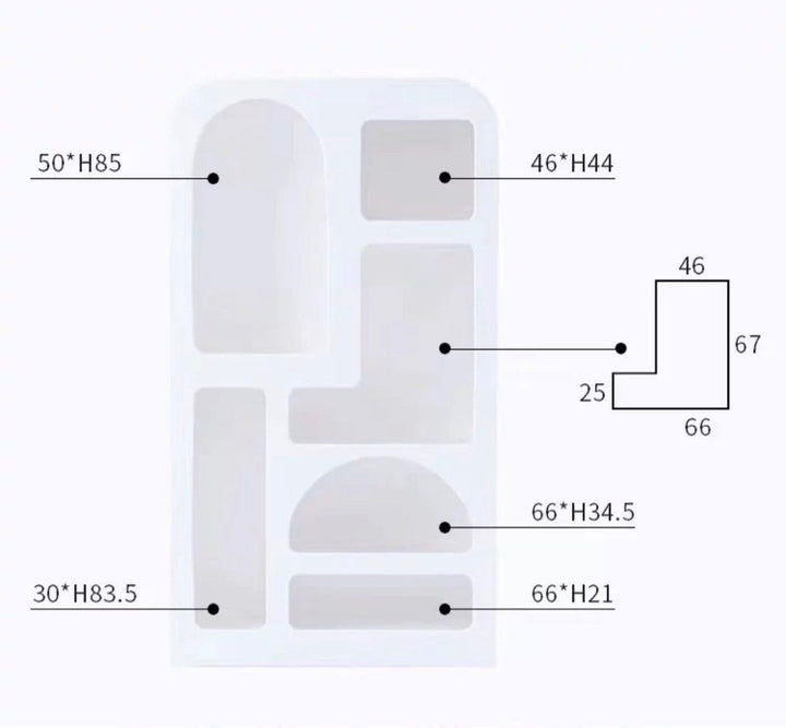 HERAN Minimalistic Standing Display Shelf