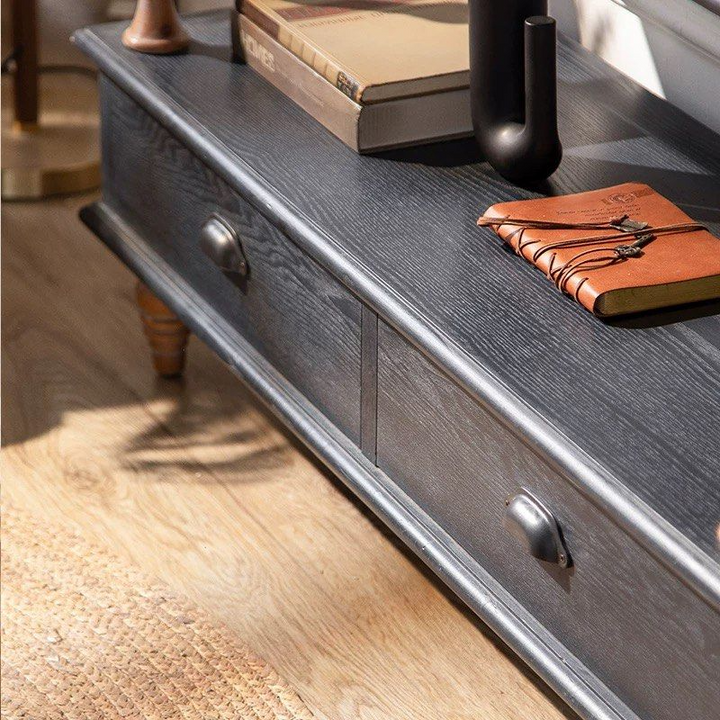 FELIPE Mid-Century Solid Wood Display Shelf