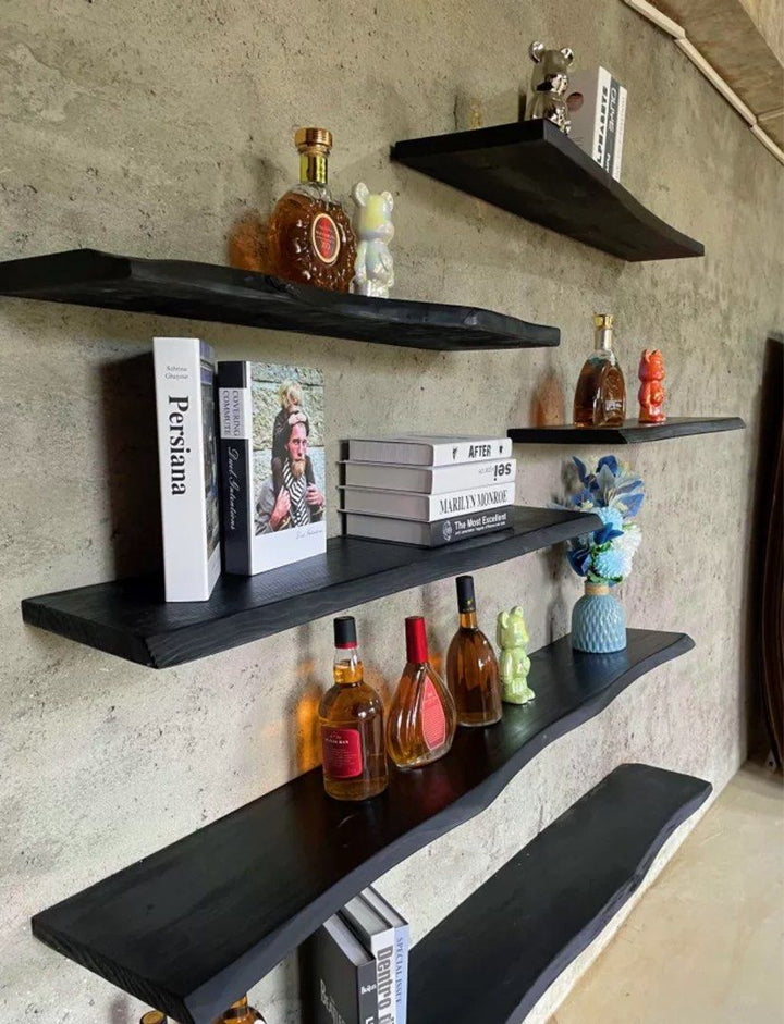 LYNDI Solid Wood Floating Shelf