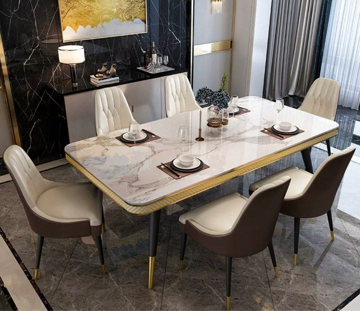 CORBETT Modern Marble Dining Table