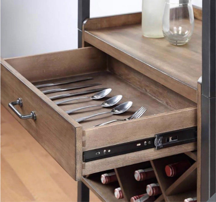 ARYEL Industrial Wine Display Cabinet