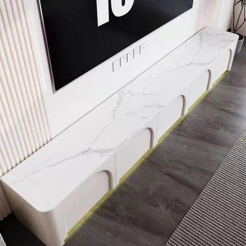 GEROM Japandi LED TV Console