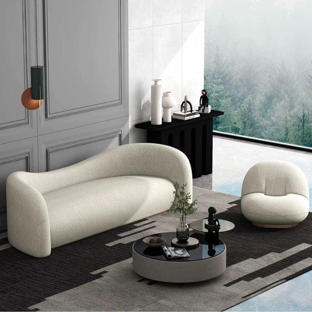 DIXIE Performance Boucle Curve Sofa