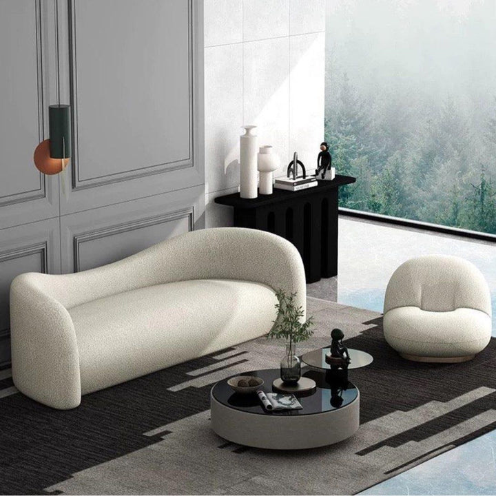 DIXIE Performance Boucle Curve Sofa