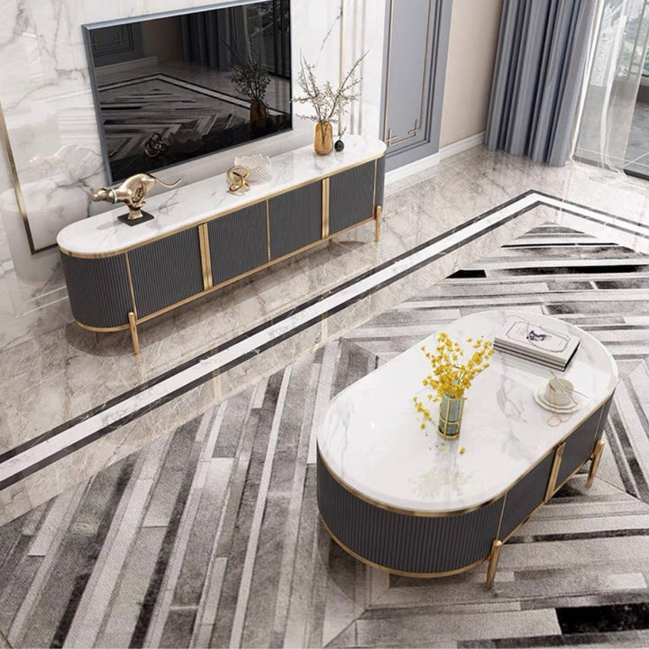 SEIDA Modern TV Console & Coffee Table