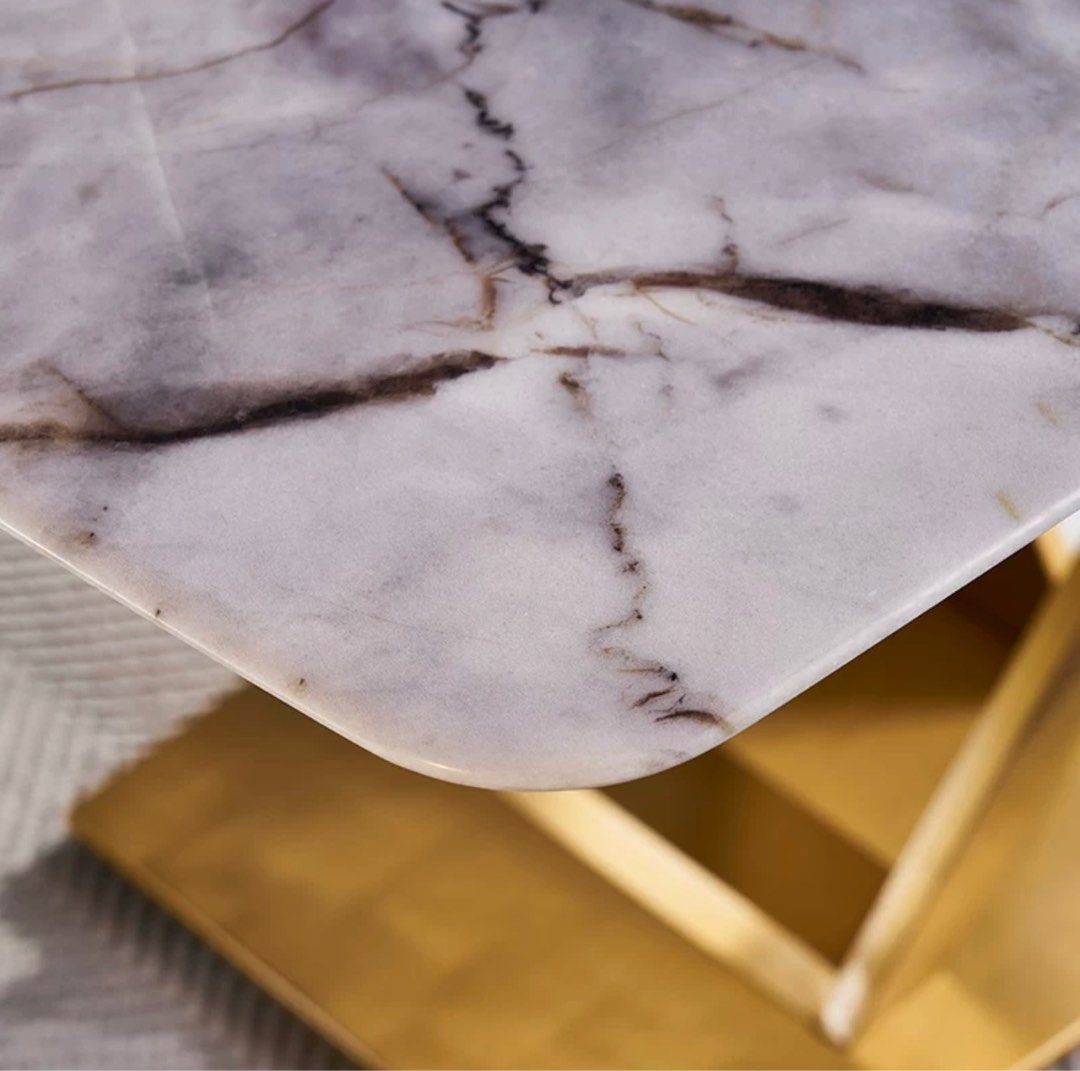 HUDSON Natural Marble Dining Table