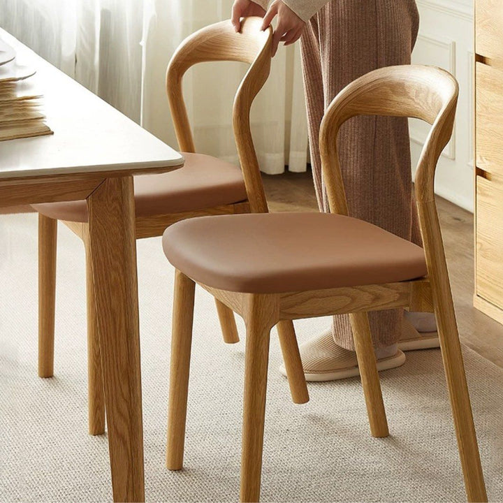 LEANN Modern Solid Wood Dining Chair
